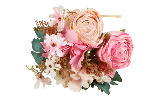 Kunst boeket Lissane roze