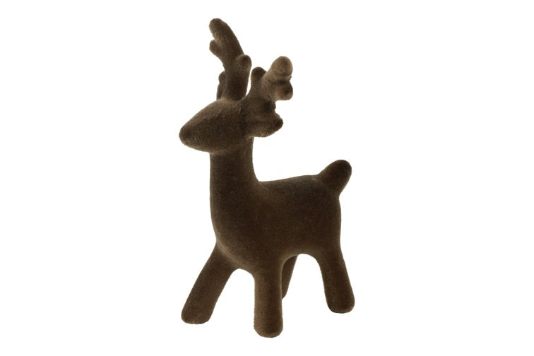 Decoratief rendier Adrian Velvet - bruin