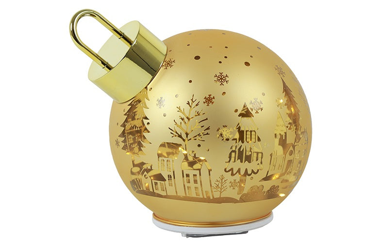 Roterende LED kerstbal Jary - goud