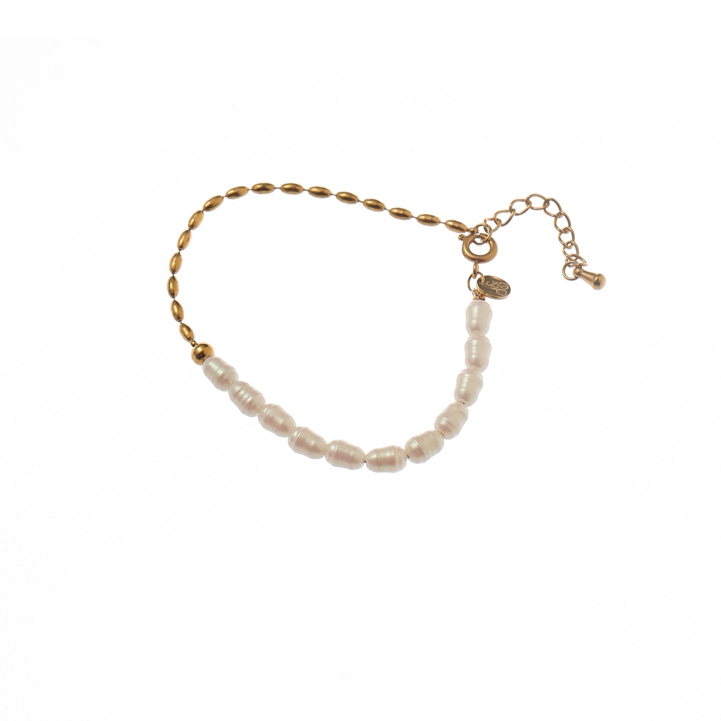Half Pearly Bracelet - 14K