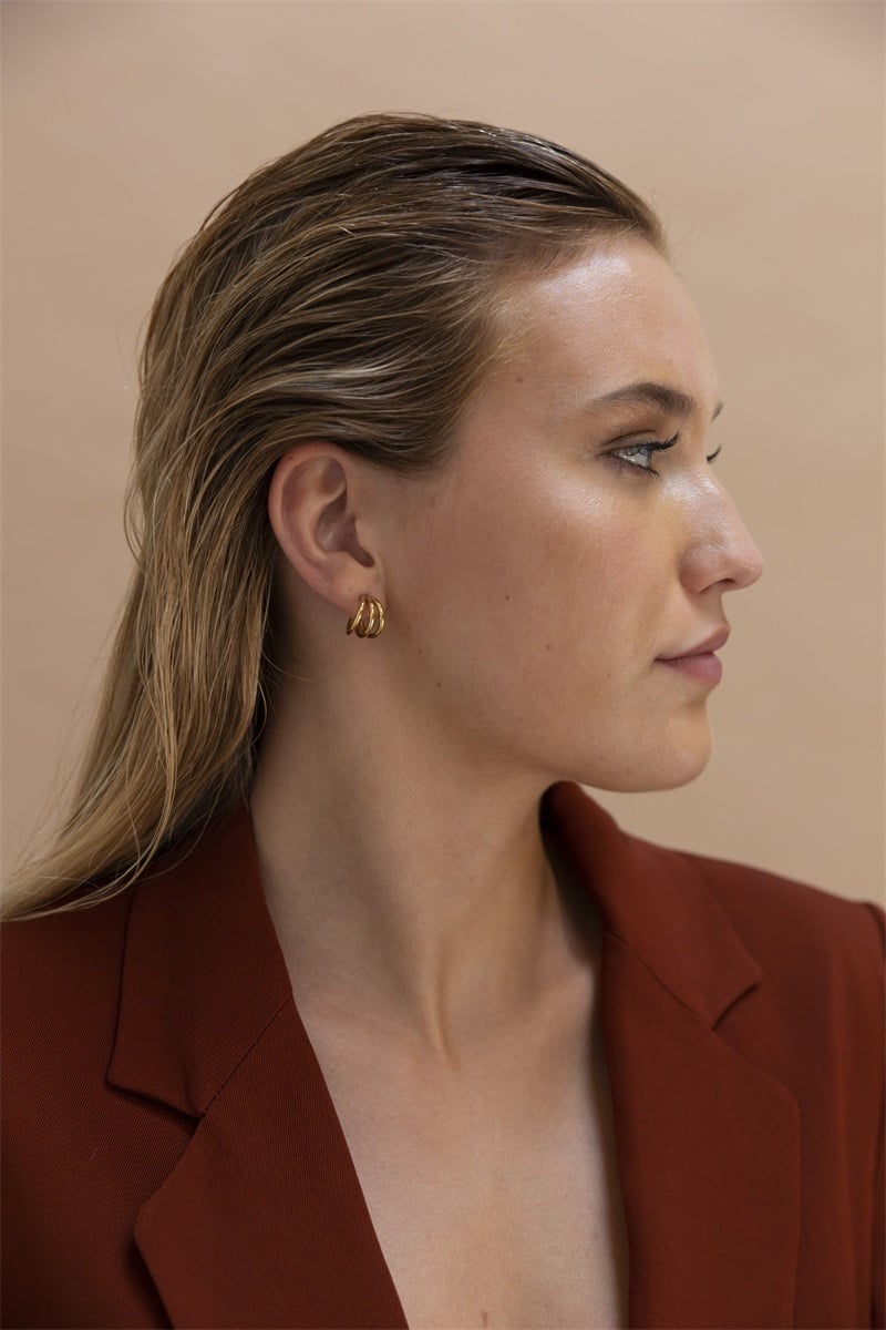 3way Hoop - 14K