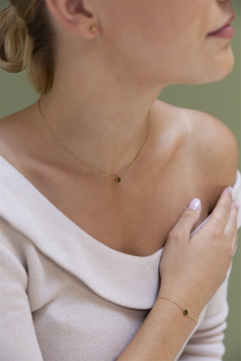 Clover Necklace - 14K