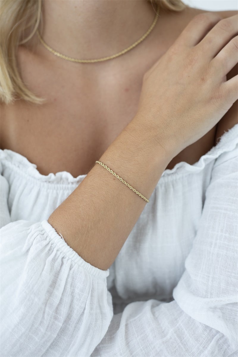 Twisted Bracelet - 14K