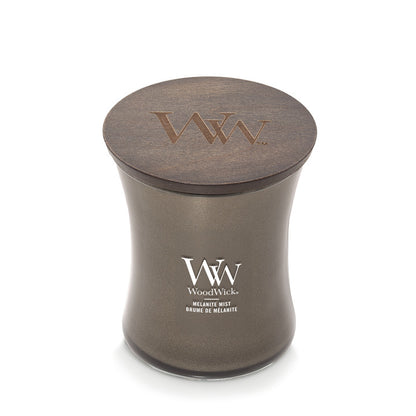 WoodWick Precious Metals Medium Candle – Melanite Mist Gunmetal