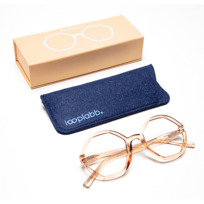 Leesbril Lolita Crystal Champagne