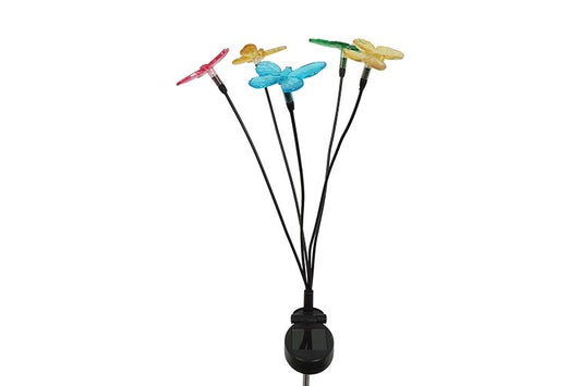 Solar Tuinsteker LED Multicolor Vlinder