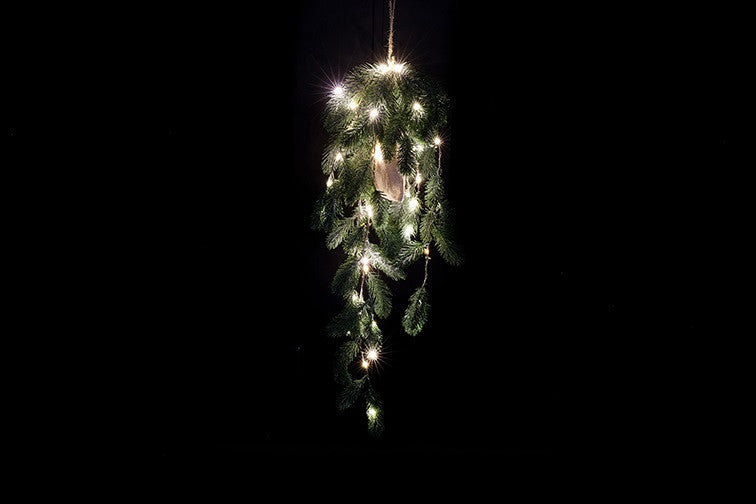 Kunstplant Kersthanger LED Picea Groen