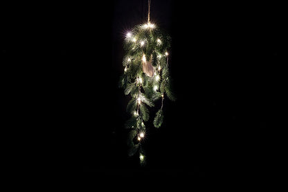 Kunstplant Kersthanger LED Picea Groen