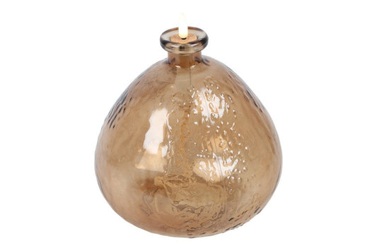 Olielamp Rond Lyonne L Donkerbruin