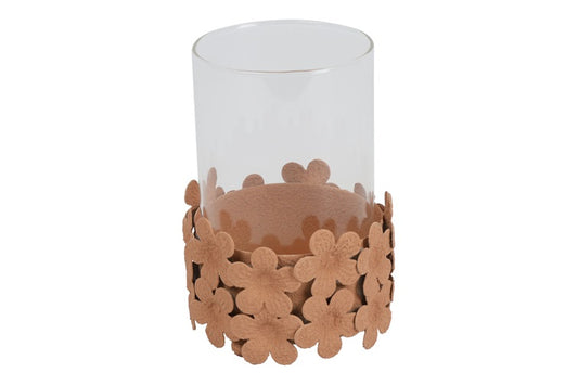 Theelichthouder Daisey S lichtbruin