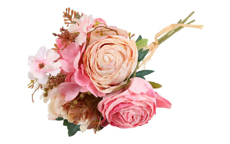 Kunst boeket Lissane roze