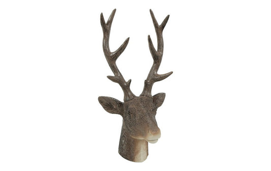 Decoratieve hertenkop Jimmy - bruin