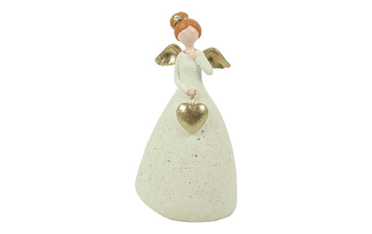 Decoratieve engel Faye - wit