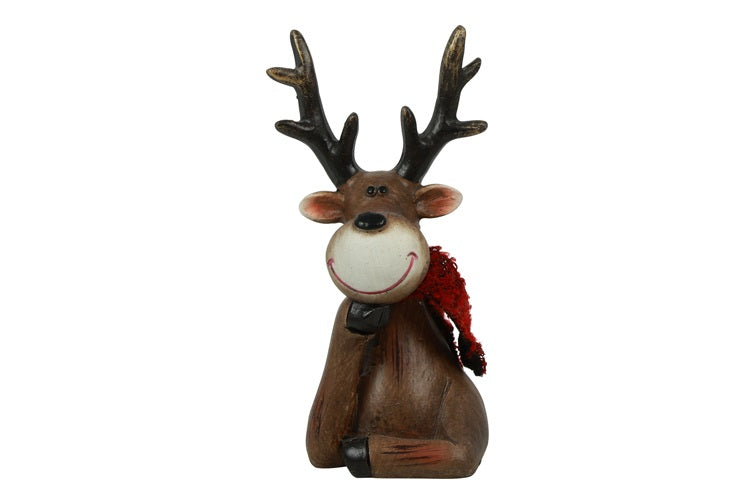 Decoratieve rendierkop Edmond - bruin