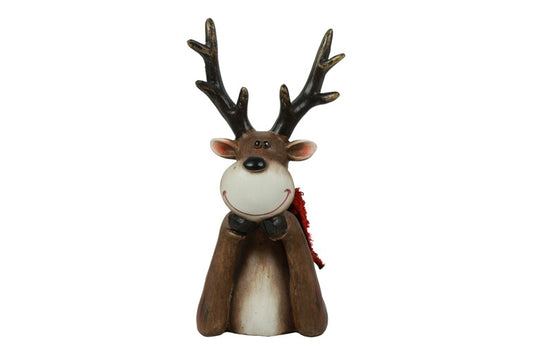 Decoratieve rendierkop Edmond - bruin