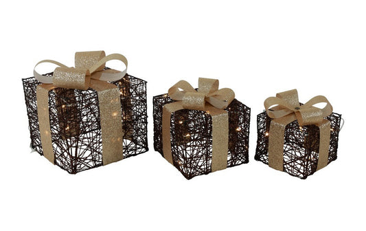 LED cadeauset Elva - zwart - set van 3