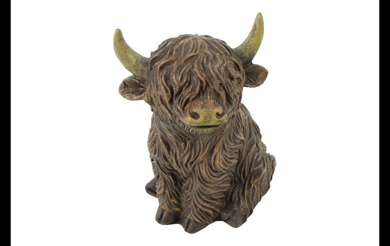 Schotse hooglander zittend Walker L bruin