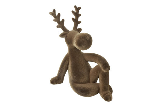 Decoratief rendier Adrian Velvet - bruin