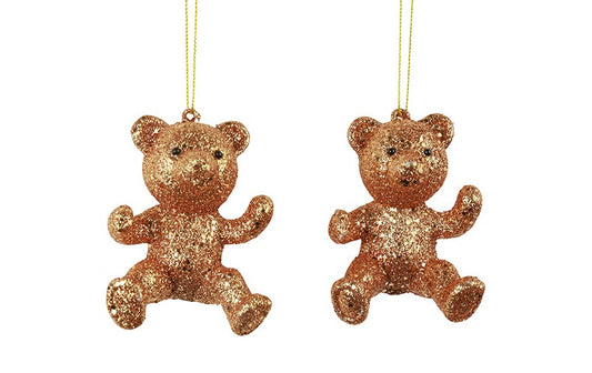 Decoratieberen Adona - roest - set van 2