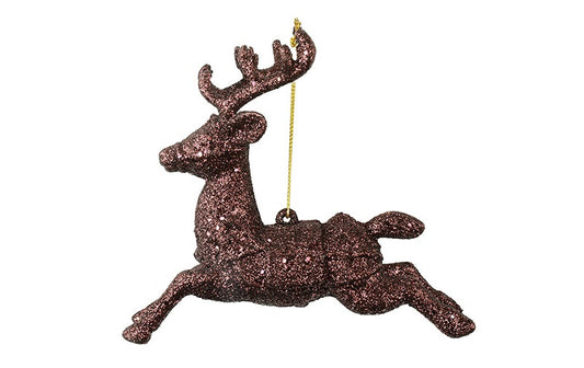 Springend decoratiehert Adona - donkerbruin