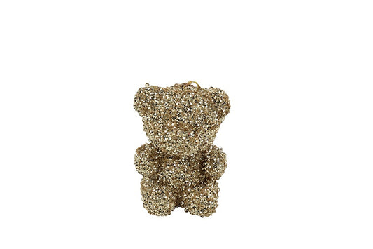 Decoratiebeer Beerie Glitter - champagne