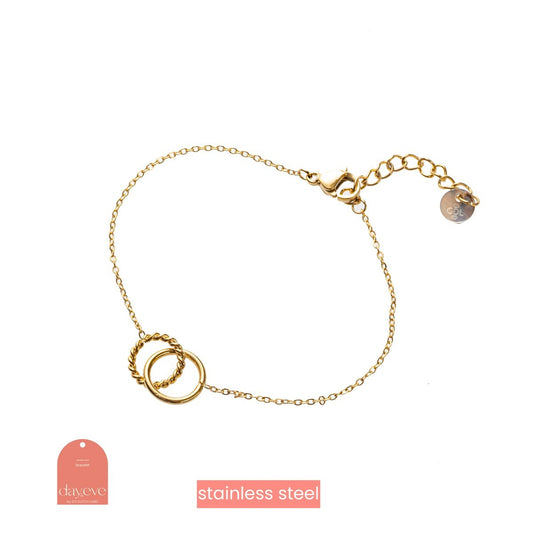 Double Hoop Bracelet - 14K