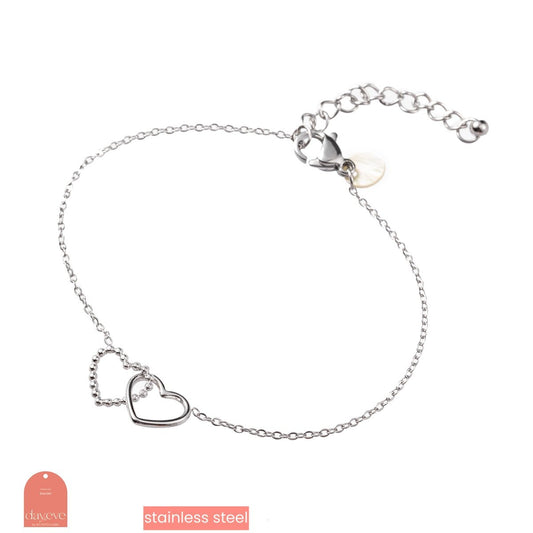 Double Heart Bracelet - RH