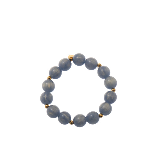 Glamour Stones Bracelet - 14K + Summer Grey