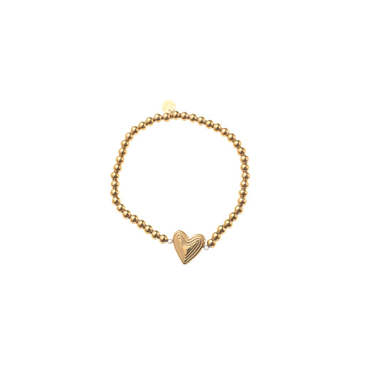 Hearts Balls Bracelet - 14K
