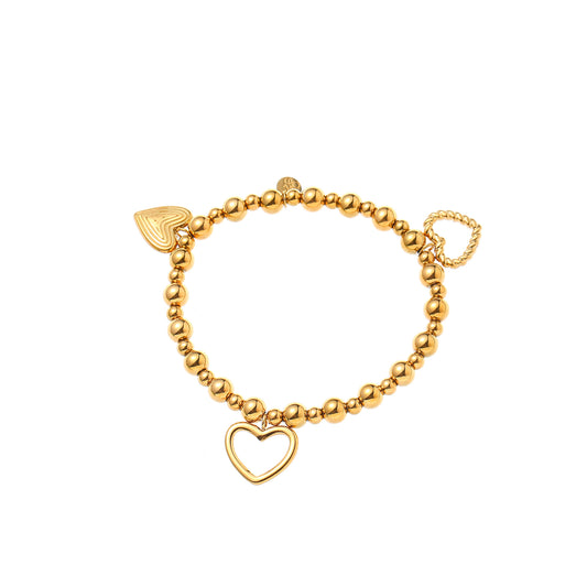 Triple Hearts Bracelet - 14K