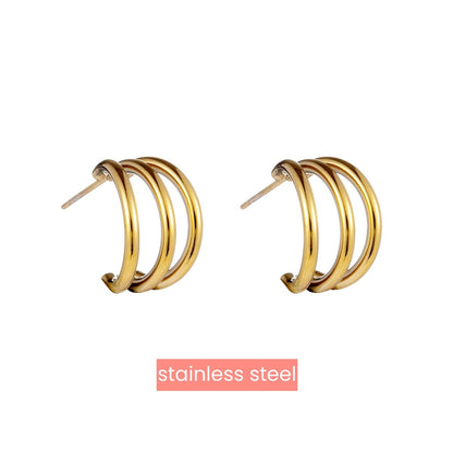 3way Hoop - 14K