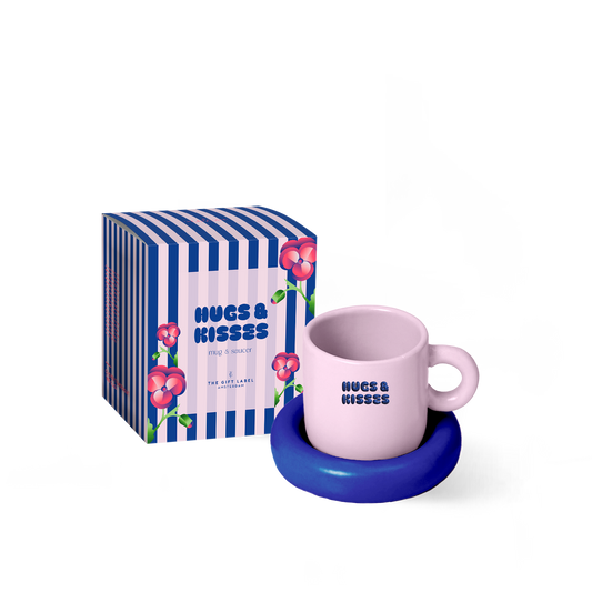 Mug & Saucer - Hugs & Kisses