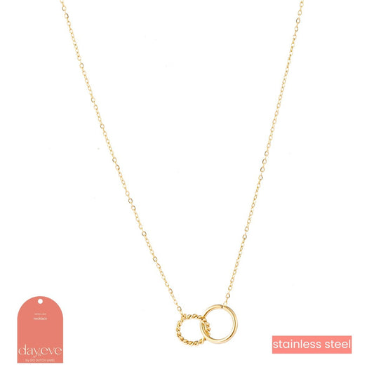 Double Hoop - 14K