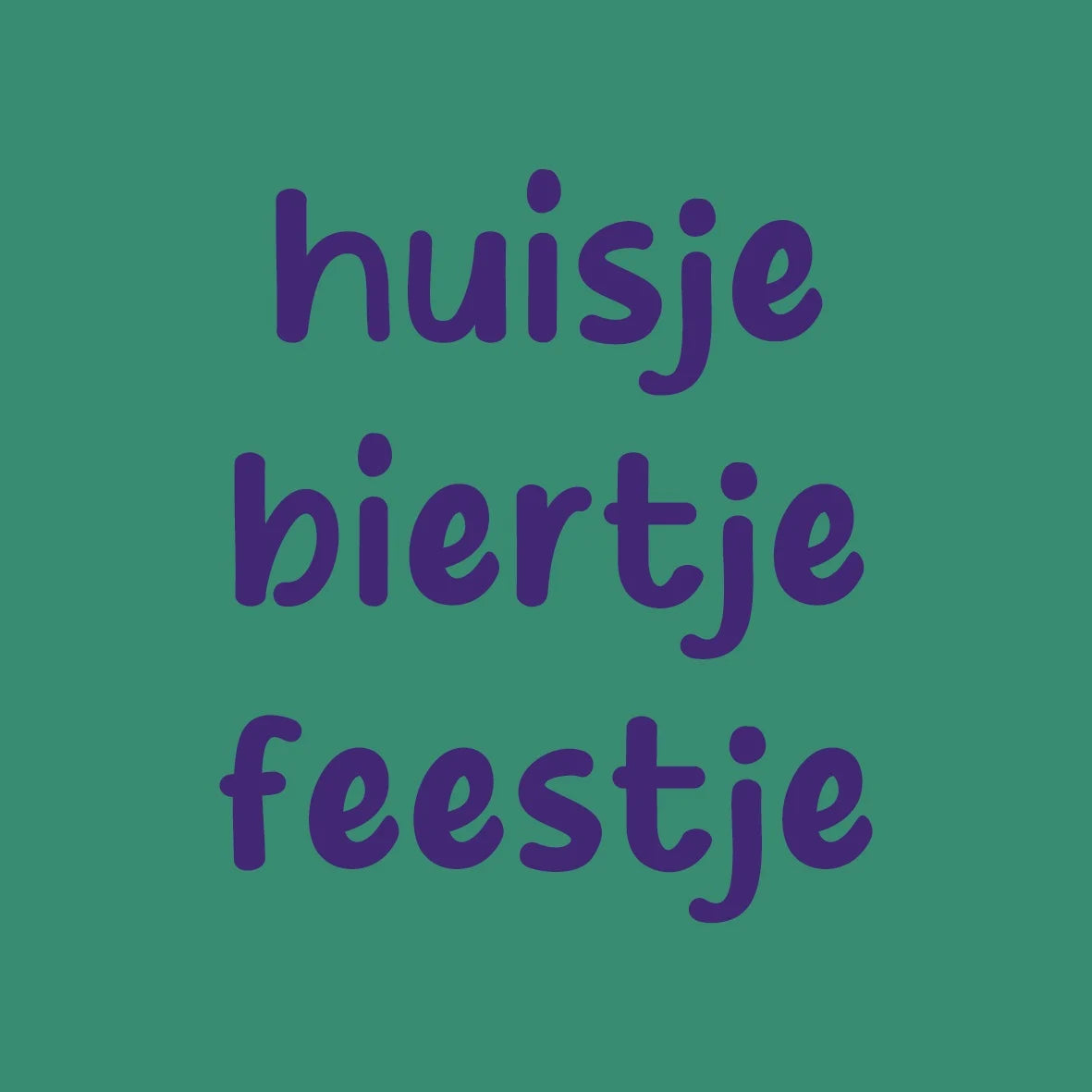 Tegeltje Huisje biertje feestje