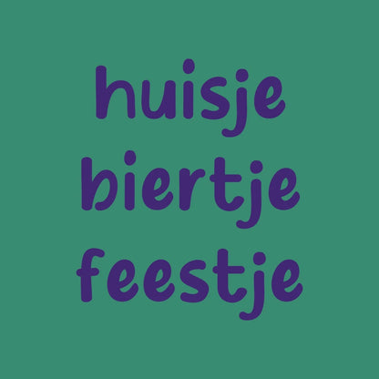 Tegeltje Huisje biertje feestje