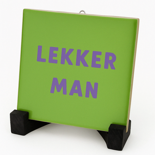 Tegeltje Lekker man